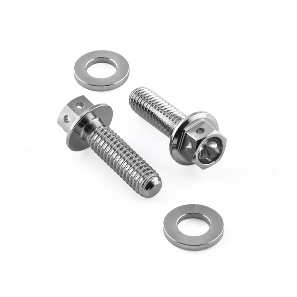 Edelstahl-Fahrrad-Bremssattel-Set, M6 x (1,00) x 20 mm, Rennrad-Spezialschraube und Unterlegscheiben