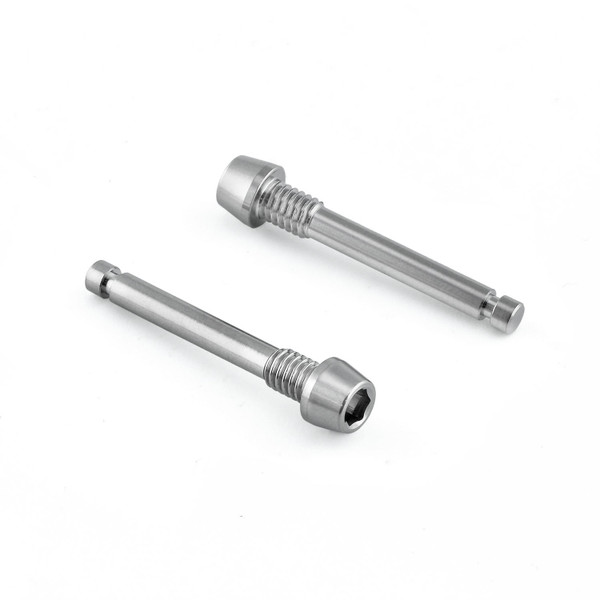 Titan-Haltestift für Fahrradbremsbeläge M4 x (0,70 mm) x 25,5 mm, konische Innensechskantkappe – Shimano 2er-Pack