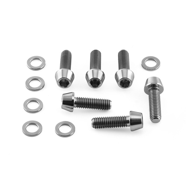 Titan-Vorbauschraubensatz M5 x (0,80 mm) x 16 mm, Innensechskantkappe und Unterlegscheiben