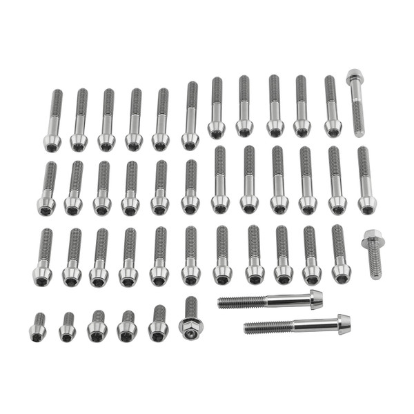 Edelstahl Motorseitendeckelschraubenkit Indian FTR