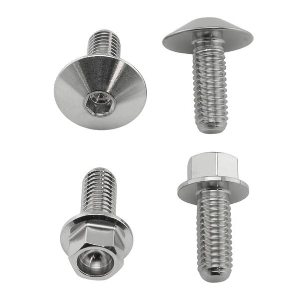 Edelstahl Fersenschoner Schrauben Kit