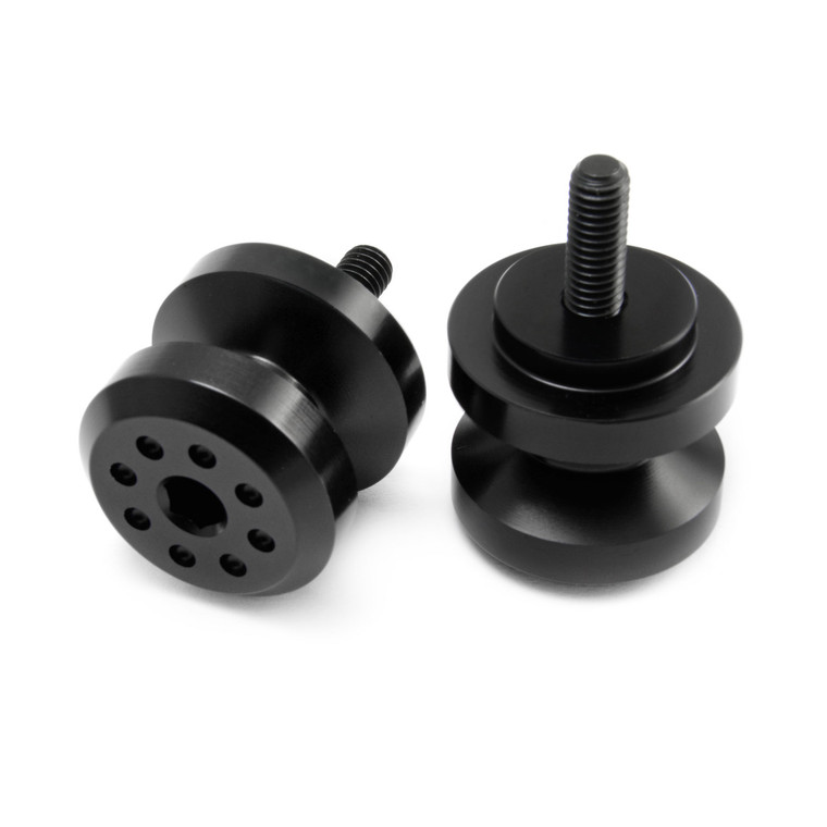 Aluminium Paddock Stand Bobbin M6x(1.00mm) Pack x2 Black