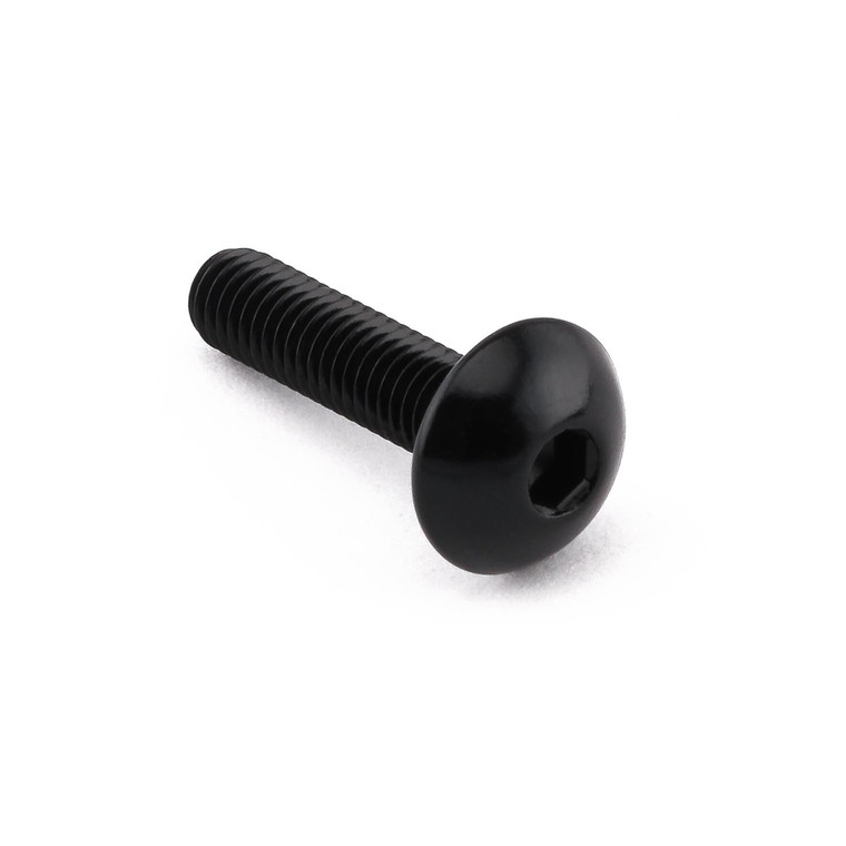 Aluminium Dome Head Bolt M5x(0.80mm)x20mm Black