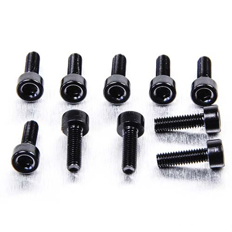 Aluminium Allen Bolt M3x(0.50mm)x8mm Pack x10 Black