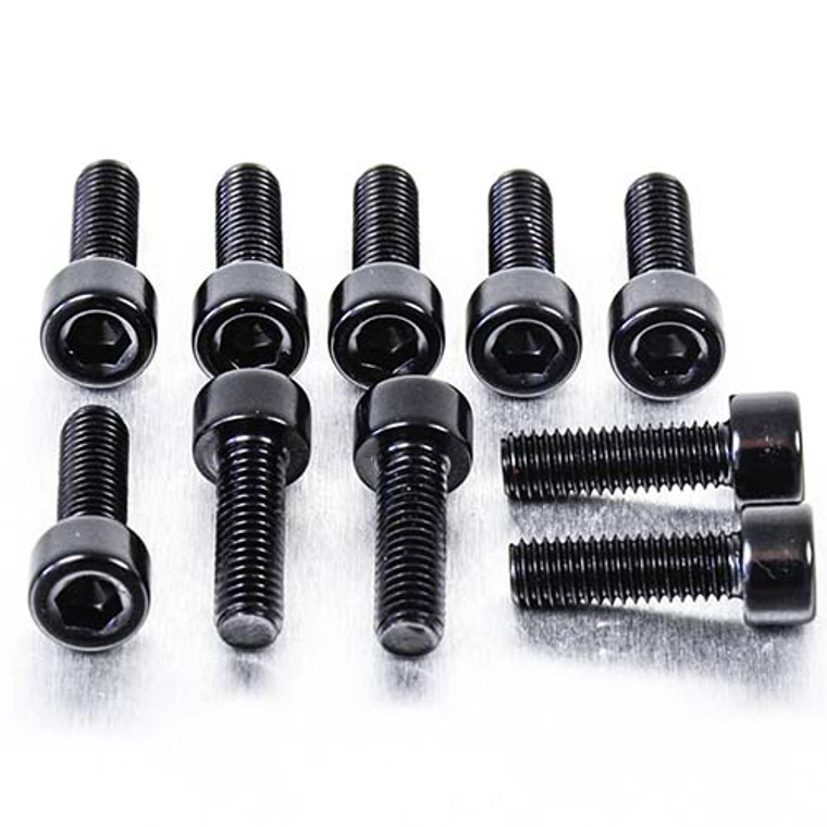 Aluminium Allen Bolt M5x(0.80mm)x16mm Pack x10 Black