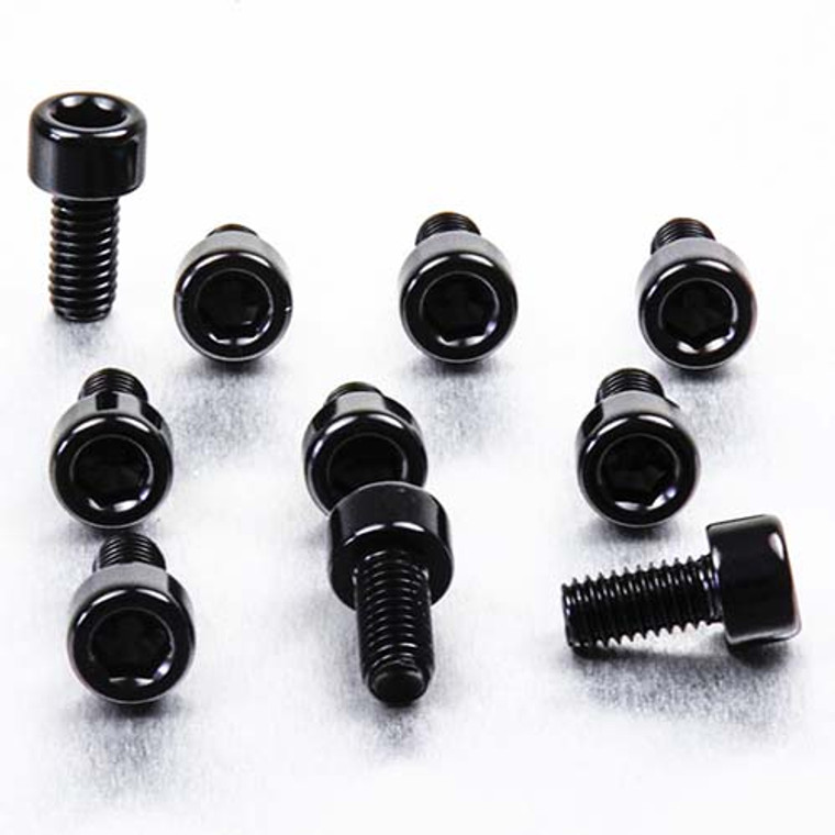 Aluminium Allen Bolt M6x(1.00mm)x10mm Pack x10 Black