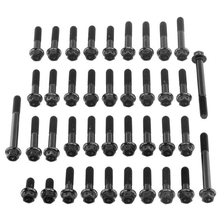 Alu Motorseitendeckelschraubenkit GSXR1300 Hayabusa Race Spec Schwarz