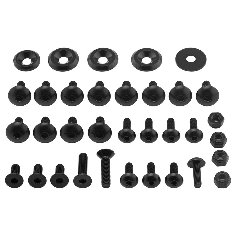 Alu Verkleidungsschraubenkit Honda VTR1000 SP2-RC51 Schwarz