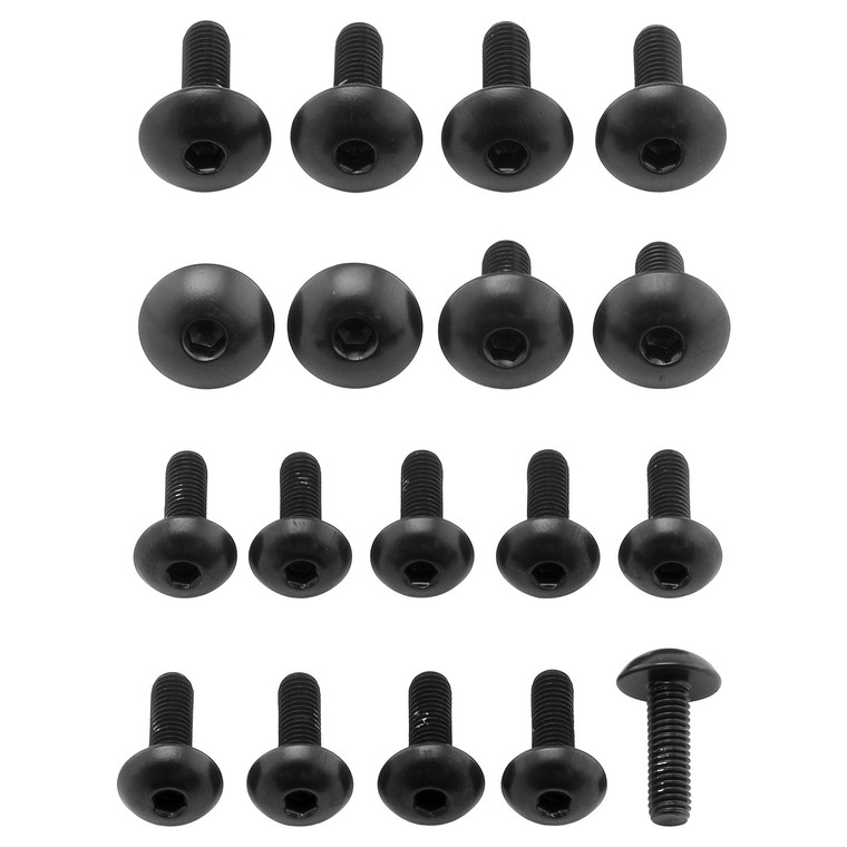 Alu Verkleidungsschraubenkit Honda CBR650F Schwarz