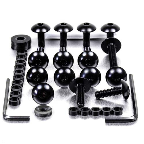 Alu Verkleidungsschraubenkit Suzuki TL 1000S '97+ Schwarz