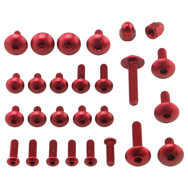 Alu Verkleidungsschraubenkit Honda CB 1000 R Rot