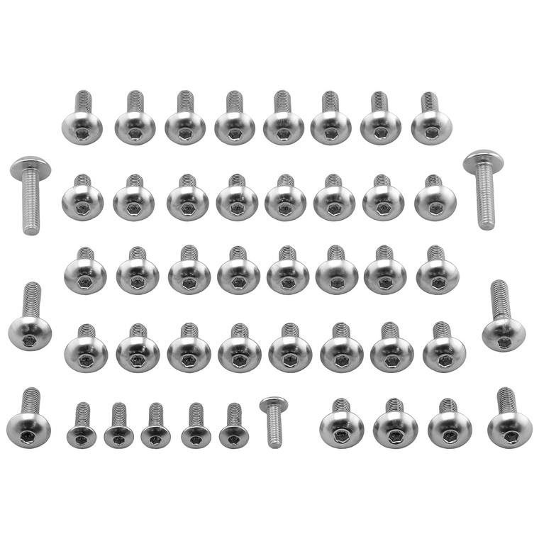 Alu Verkleidungsschraubenkit Aprilia RSV4 Factory 1100 Silber