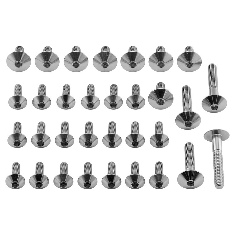 Titan Verkleidungsschraubenkit Kawasaki ZZR1400 A6F-A7F-D8F-D9F