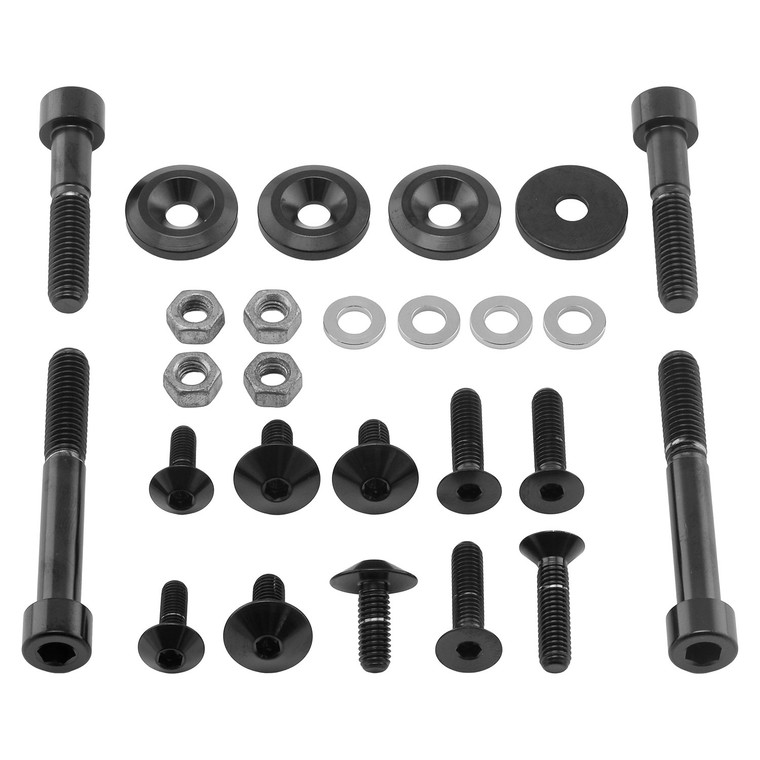 Edelstahl Verkleidungsschraubenkit Yamaha FZS600 Fazer Schwarz