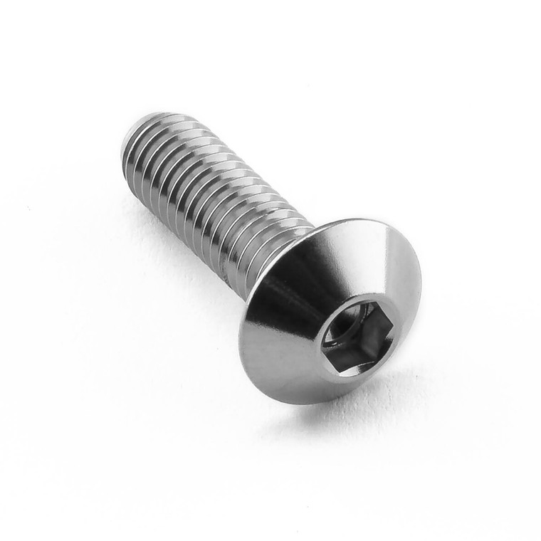 Stainless Steel Dome Head Bolt M6x(1.00mm)x20mm (12mm O/D)