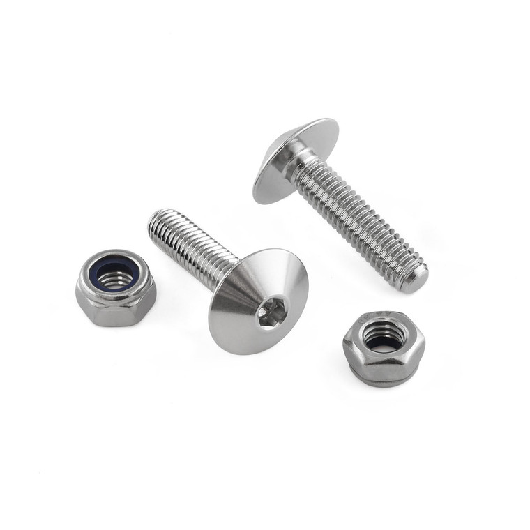 Edelstahl Nummernschild Kit