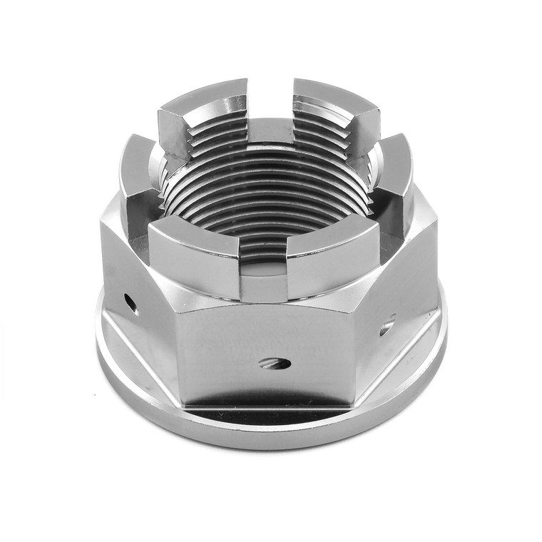 Titanium Flanged Nut M24x(1.50mm) Drilled