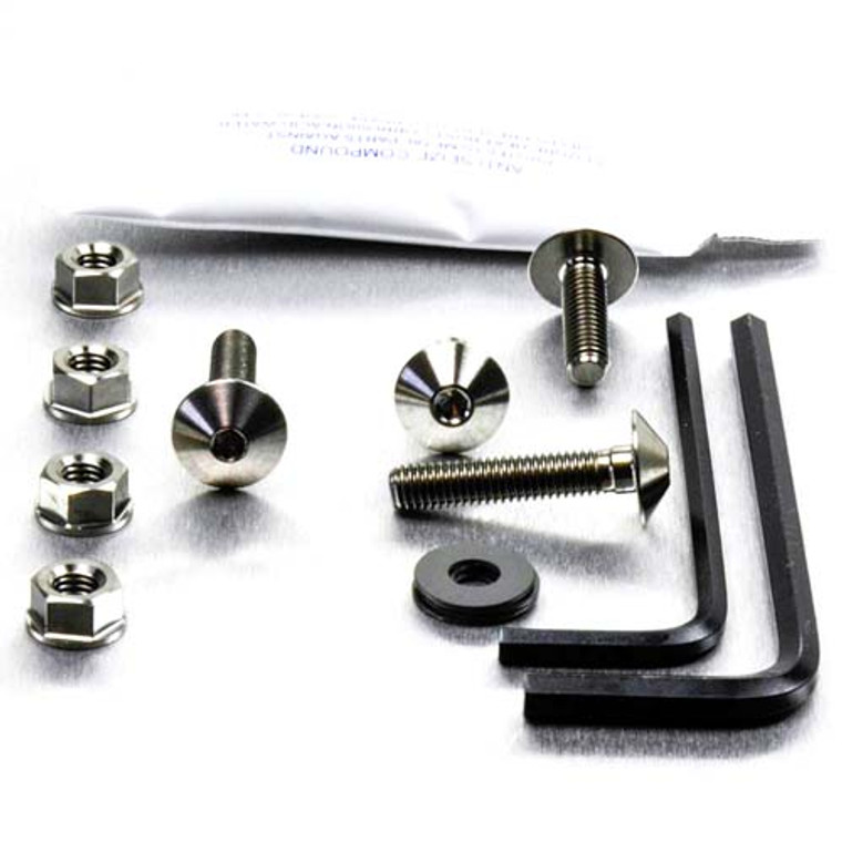 Titanium Screen Kit 4 Bolts and Nuts