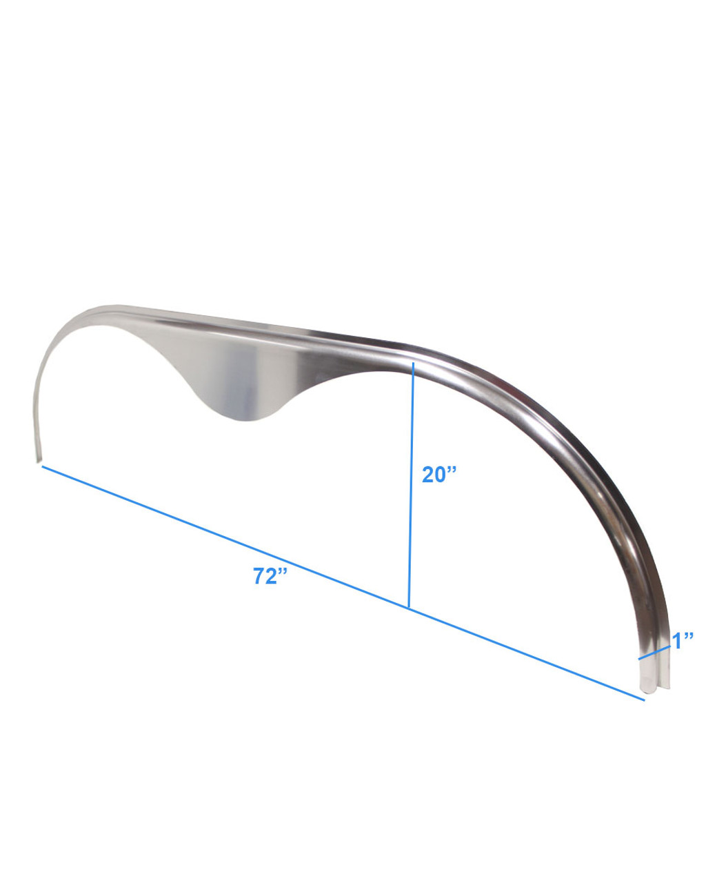 Aluminum, 2-Pack 72x9 Smooth Aluminum Tandem-Axle Teardrop Trailer Fender