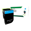 Lexmark 708C Cyan Toner - 1,000 pages