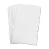 0.76mm White Triple Name Badge (500 Pack) (No Holes Punched)