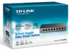 TP-Link TL-SG108E 8-Port Gigabit Easy Smart Switch Provides network monitoring, traffic prioritization and VLAN Web-based user interface Fanless