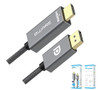 8ware 2m DisplayPort DP to HDMI Male to Male Adapter Converter Cable Retail Pack 1080P Nylon Braide for Video Card PC Notebook to Monitor Projector TV