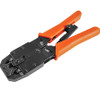 Astrotek 8 pins RJ-45 6 pins RJ-12 4 pins RJ-11 Crimper Cut Strip Crimping Tool Kit with Ratchet Orange Colour Hood RoHS ~CBC-RJ1245