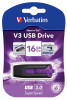 Verbatim 16GB V3 USB3.0 Violet Store'n'Go V3; Rectractable USB Storage Drive Memory Stick