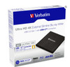 Verbatim External Slim Blue-ray Writer Ultra HD 4K Type-C Connection, USB 3.1 Gen1. Includes Nero Burning Software. Ultra Portable.