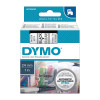 Dymo D1 LABEL 24mm x 7m - BLACK ON CLEAR