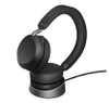 Jabra Evolve2 75 - USB-C Link380a UC Stereo Stand Black, Advanced Noise Cancellation (ANC) Bluetooth Headset
