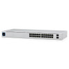 Ubiquiti UniFi 24 Port Managed Gigabit Switch, 16x PoE+ Ports, 8x Gigabit Ethernet Ports, 2xSFP - 95W - Touch Display - Fanless - GEN2, Incl 2Yr Warr
