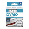 Dymo D1 LABEL 19mm x 7m - BLACK ON CLEAR