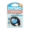 Dymo LetraTag Plastic Tape 12mm x 4m Clear - 2 pack