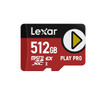 Lexar PLAY PRO microSDXC Express Card 512GB, microSDXC, high performance, microSD Express, up to 900MB/s read and 600MB/s write