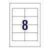 Avery Card Name Badges Refill, 86.5 x 55.5 mm, 200 Cards (947002 / L7418K)