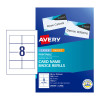 Avery Card Name Badges Refill, 86.5 x 55.5 mm, 200 Cards (947002 / L7418K)