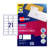 Avery Address Labels with Quick Peel for Laser Printers, 63.5 x 38.1 mm, 420 Labels (952000 / L7160)