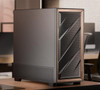 Antec Flux SE Walnut Wood Trim Solid Side Panel, 5 x PWM Fans, Multi-Direction Vent design, Removable Top Cooling Bracket. Case
