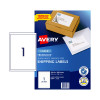 Avery Shipping Labels with Trueblock® for Laser Printers, 199.6 x 289.1 mm, 100 Labels (959009 / L7167)