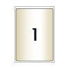 Avery Crystal Clear Shipping Labels for Laser Printers, 199.6 x 289.1 mm, 25 Labels (959065 / L7567)
