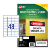 Avery White Heavy Duty Labels for Laser Printers, 45.7 x 21.2 mm, 1200 Labels (959070 / L4778 )