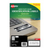 Avery Silver Heavy Duty Labels for Laser Printers, 25.4 x 10 mm, 3780 Labels (959200 / L6008)