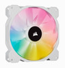 Corsair White SP140 RGB ELITE, 140mm RGB LED Fan with AirGuide, Single Pack