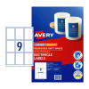 Avery Label Matt Rectangle L7108REV 62 x 89 9 Up Pack 10