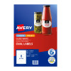 Avery Label Gloss Oval L7137 84.7x50.8mm 8 Up Pack 10