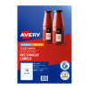 Avery Label Rectangle Gloss L7123 80 x 35mm 14 Up Pack10