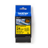 Brother TZeSL651 Label Tape Black on Yellow 24mm x 8m