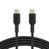 Belkin BoostCharge USB-C to USB-C Cable (2M) - Black (CAB003bt2MBK),60W,480Mbps,25K+ Bend, Samsung Galaxy, MacBook, USB-IF Certified, 2 Years Warranty